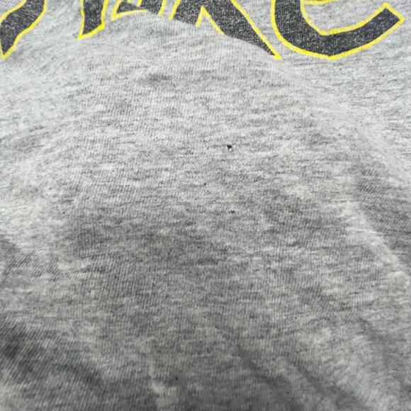 Vintage Nike Gray Tag Tee Youth Medium 90s Distressed Made in USA Logo Shirt - Picture 5 of 9